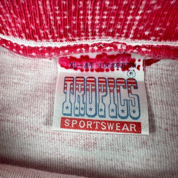 VTG 1992 NBA Champs Chicago Bulls AOP Shirt Extra Large White Red Single Stitch - Picture 6 of 11